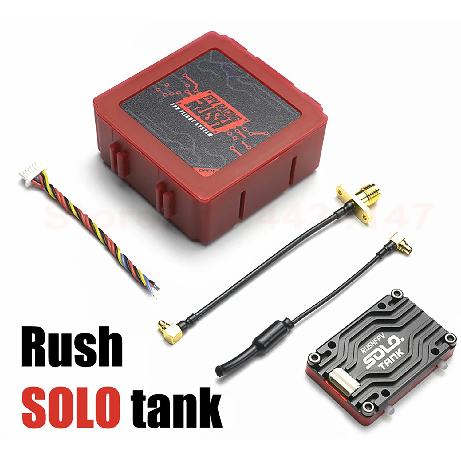 RUSHFPV Solo Tank 5.8G VTX Video Transmitter CNC Shell 1.6W High Power Built-in Microphone For RC FPV Long Range Drone Mark