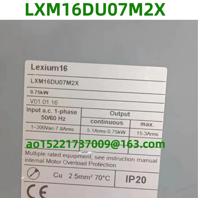 Original lcm16du07m2x 750w Second-hand 9-layer new test is 100% OK LXM16DU07M2X  Lexium16 series AC servo drive 0.75W