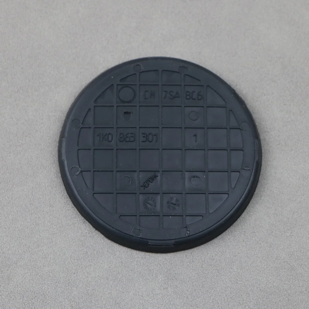 1K0863301A Black Rubber Car Water Cup Insert Holder Mat Pad For VW Golf MK5 MK6 2004-2013 Jetta Mk5 2005-2010 1K0 863 301A