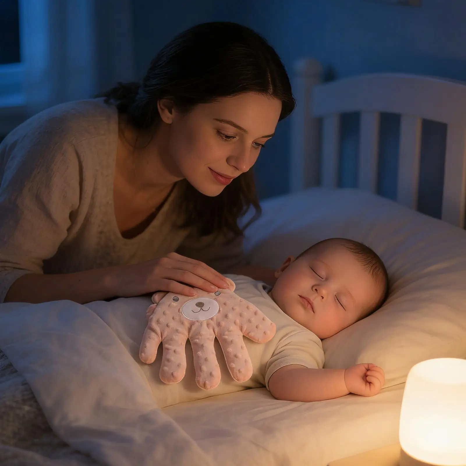 Electric Baby Soothing Palm Hand Automatic Patting Sleep Companion Beater Sleeping Aid Pillow soother Toys for Calming Baby