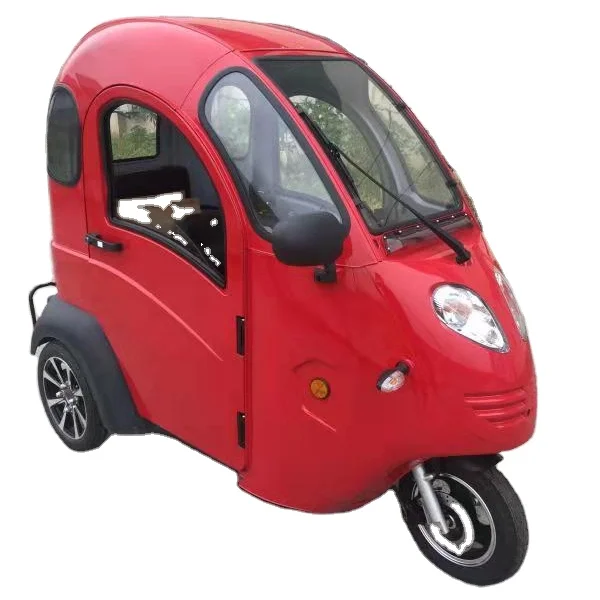 Electro-tricycle Closed Motorized Electric Tricycles Steel Made in China for Elderly Elderly Electric Vehicle EEC 3 Seats 800W