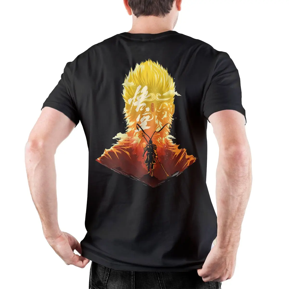 BLACK MYTH WUKONG T-Shirt Mens Cotton T-Shirts Summer O Neck Popular Tee Shirt Oversize Clothing