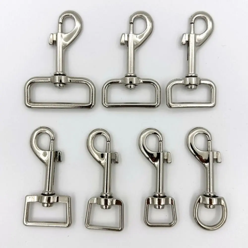 

4pcs High Quality Rotating Snap Hook Zinc Alloy Luggage Hardware Accessories Traction Buckles Belt Keychain Leather Strap