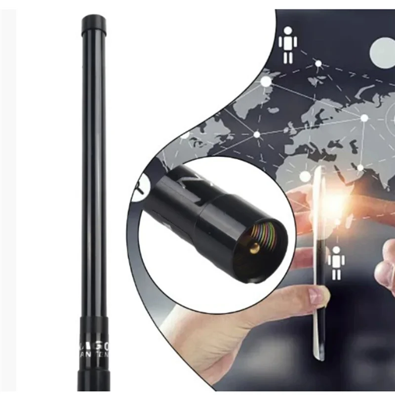 JABS-NL-350 Двухдиапазонная антенна из стекловолокна с высоким коэффициентом усиления 136-174 МГц/400-500 МГц Антенна из стекловолокна NL-350 Двухдиапазонная антенна 3,0 дБ