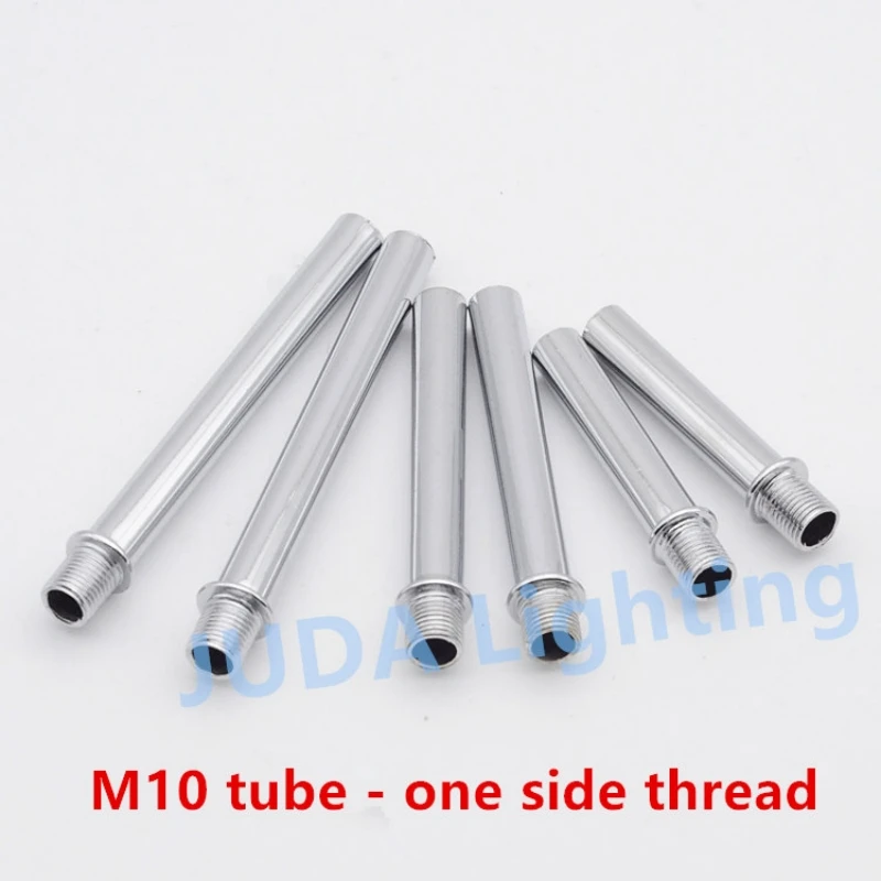 one side head joint pipe straight tube M10 thread tube connection pipe tube for led Pendant lamp chandelier Lighting accessories