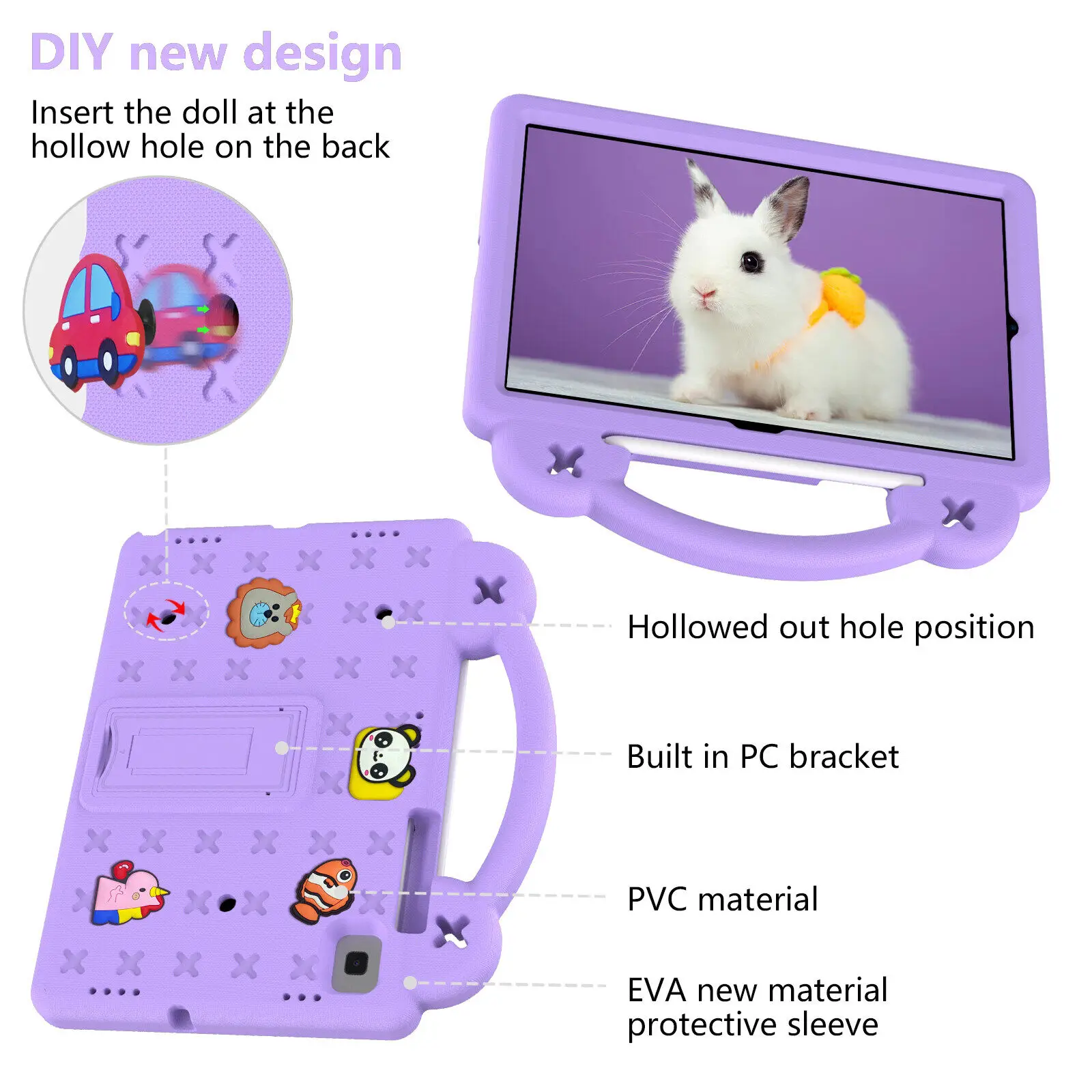 EVA Kids Safe Case For IPad Air 11 2024 2025 11 11th 10 10th 2022 10.9 10.2 2021 9th 8th 7th Cover Air 4 5 Pro 10.5 11 2020