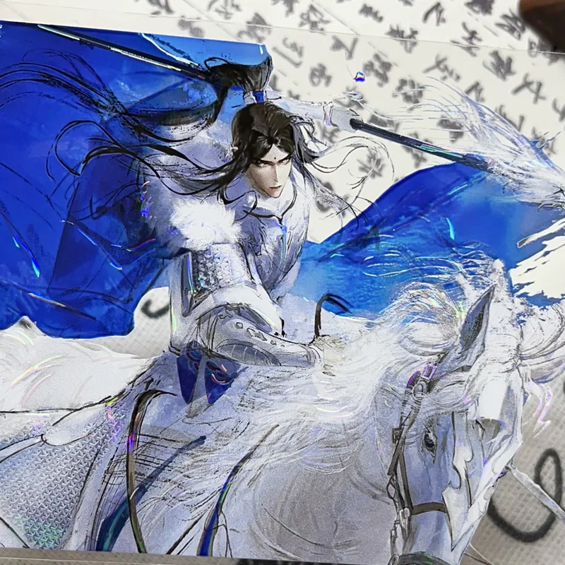 5M - Chinese ancient warrior handsome man pet washi tape Shell Shiny sticker