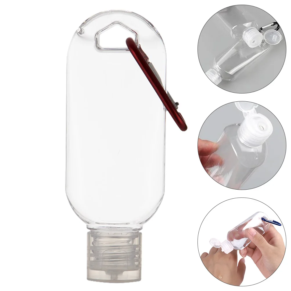 

1Pcs Hanging Hand Bottle Portable Leakproof Plastic Container with Hook for Travel Outdoor Sports Work