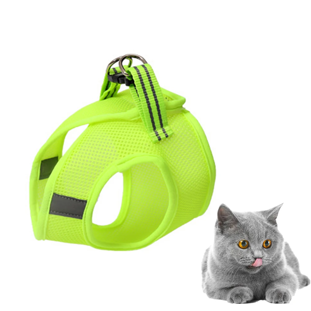 

Xs Fruit Green Breathable Pet Vest Harness Vest Type Chest Strap Durable Lightweight Cat Harness for Safety Pet Chest Strap
