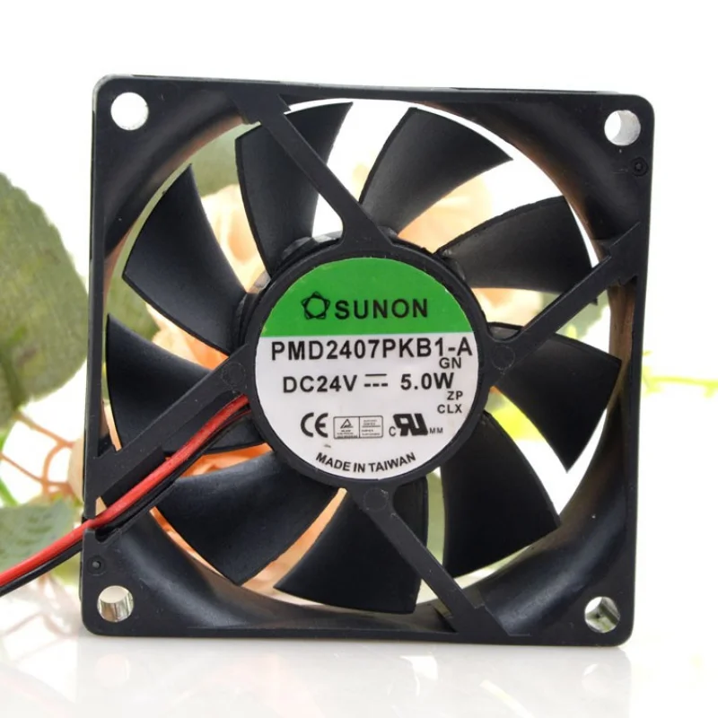 A+for Brand New SUNON PMD2407PKB1-A 7020 7CM 24V 5.0W 2-wire Inverter Cooling Fan#LJ