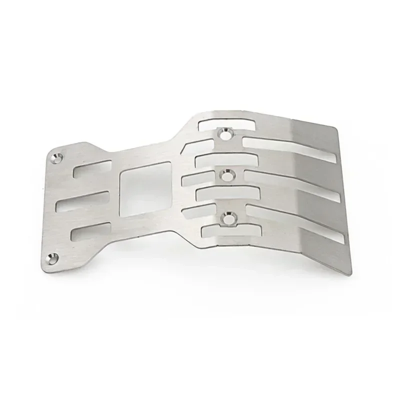 ステンレススチール製フロントおよびリアシャーシアーマースキッドプレートプロテクター Arrma 1/7 Mojave RC トラックカーアップグレードパーツ用