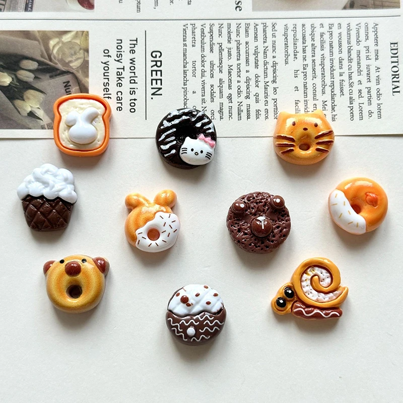 1PC ตุ๊กตาสัตว์อาหารและเล่นขนมปัง Miniature จําลองเด็กเล่นของเล่นอาหารตกแต่งบ้านของขวัญเครื่องประดับอุปกรณ์เสริม