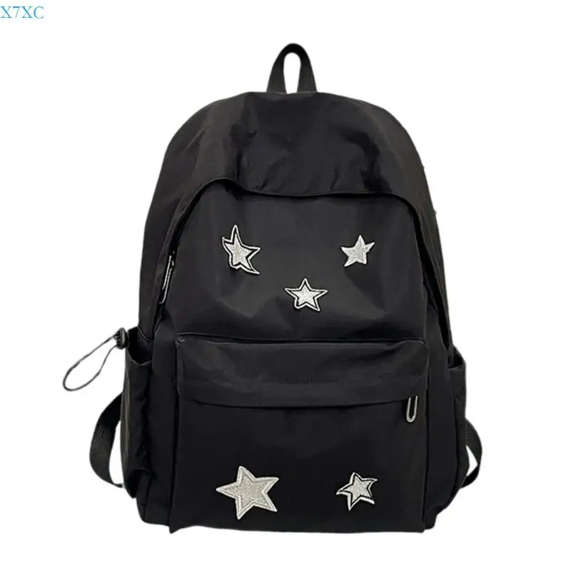 X7XC 2025 Fashion Preppy Bag Simple Backpack School Backpack Laptop Bag Casual Daypack Work Commuters Bag Travel Bag Gifts