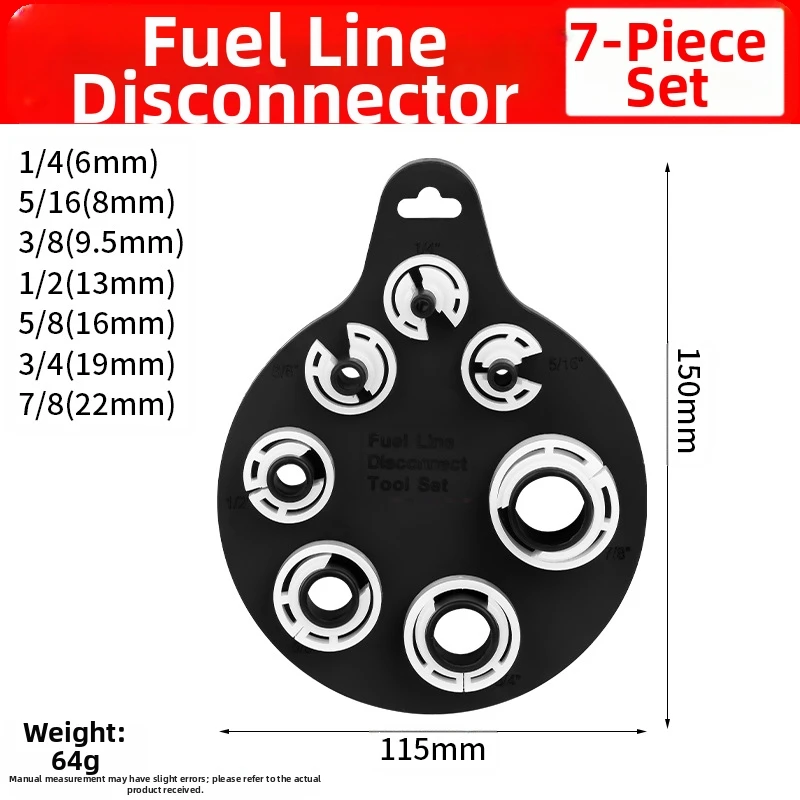 7PCS Thickened Car AC Fuel Line Disconnect Tool Set Automotive Air Conditioning Duct Dismantling Fuel Line Quick Removal Tool