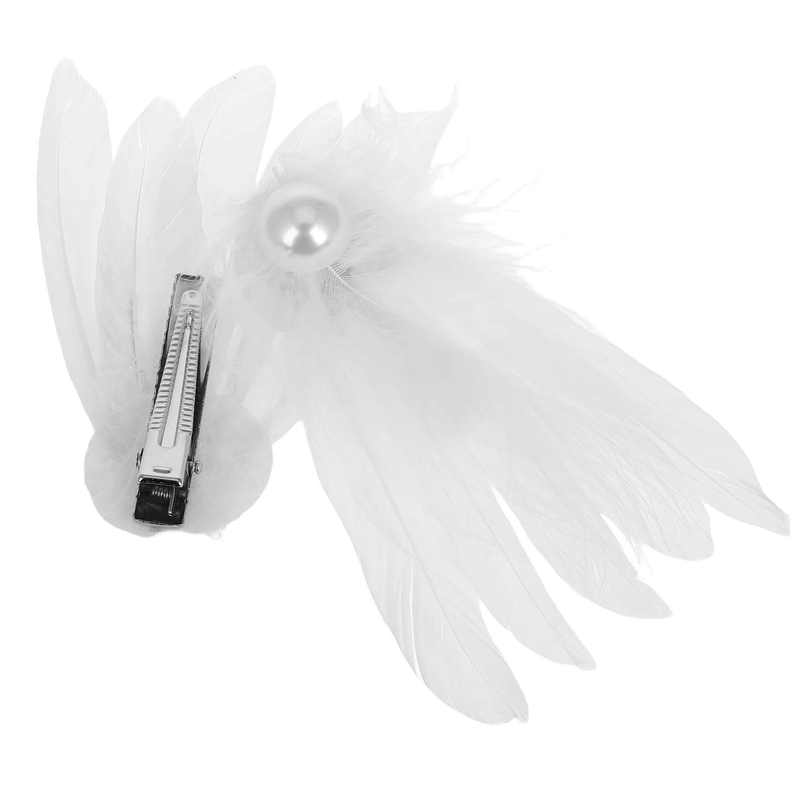 

Pearl Hair Clip Ballet Wedding Headpiece Angel Costume Women Dance Accessories Alloy Hairpin