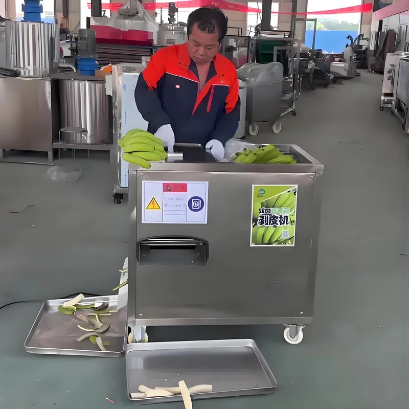 Automatic Industrial Green Banana Peeling Equipment Plantain Peeler Skin Peel Removing Machine