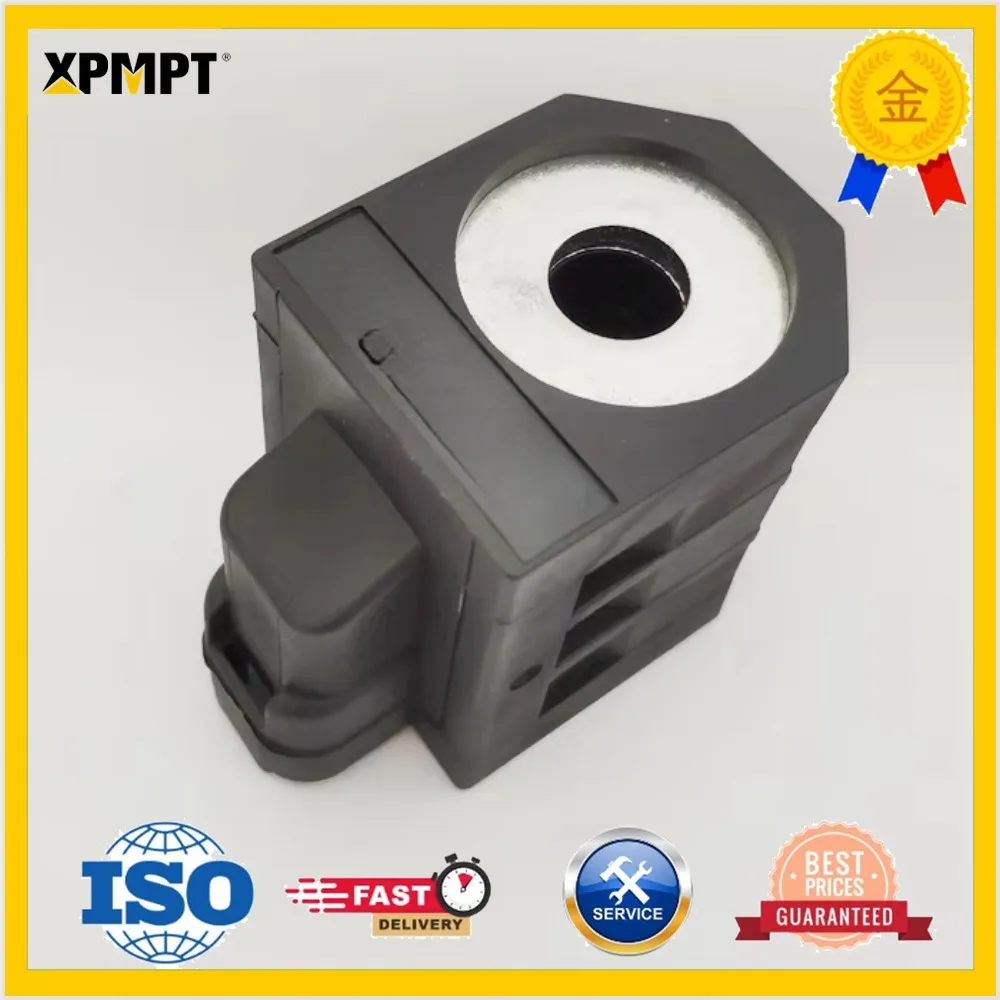 For R220-7 R150-7 pilot safety lock solenoid valve coil R215-7 R225-7 R80-7 solenoid valve coil excavator