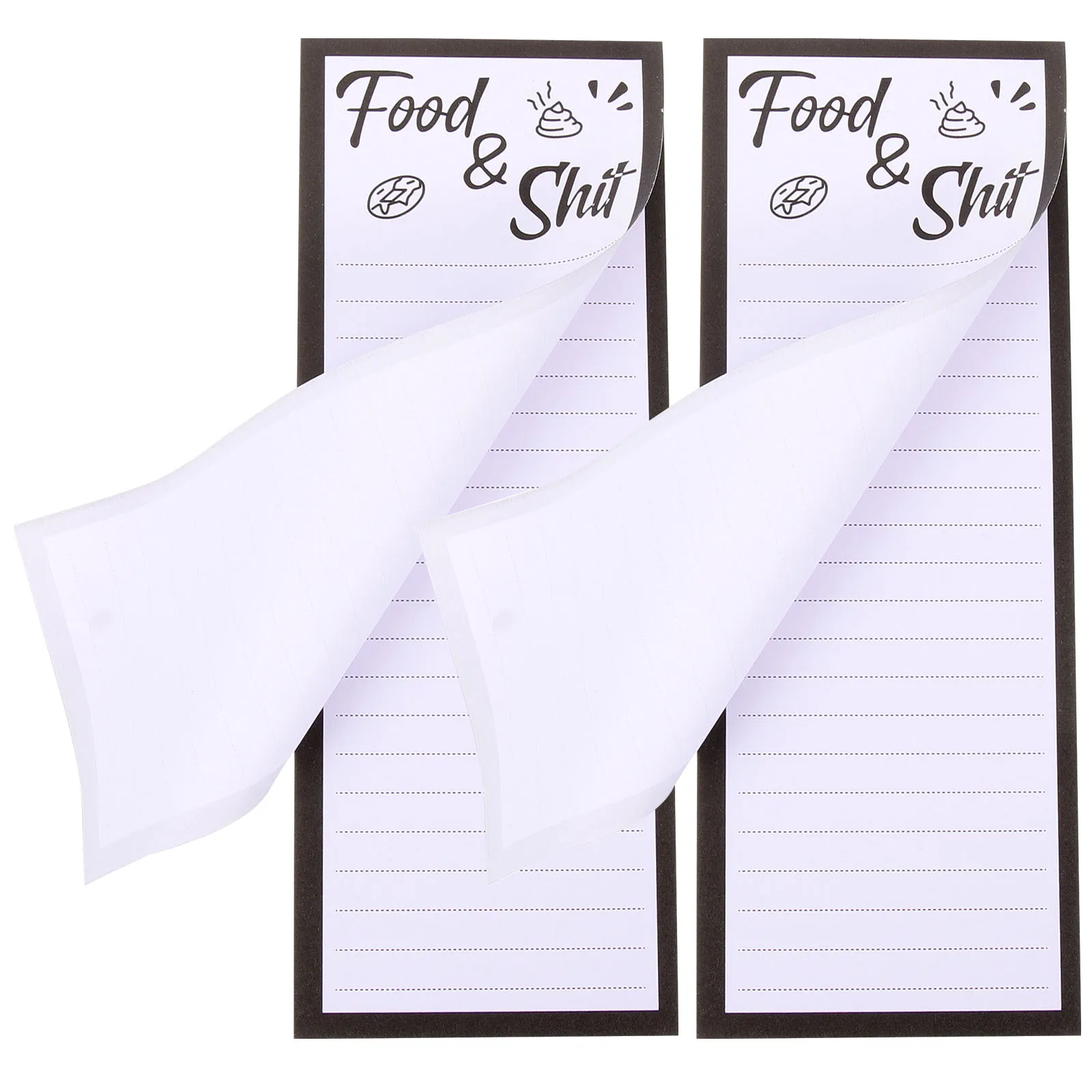 

2pcs Magnetic Note Pad Removable Sticky Planner Memo Pad For Fridge Fruits Printed Pattern Plan Book To Do List Stationery