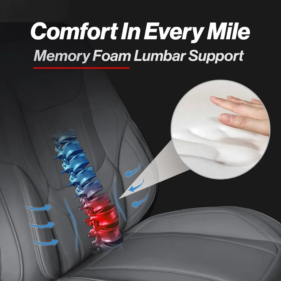 Fundas de asiento de coche personalizadas compatibles con Subaru Forester 2019-2024, funda de asiento impermeable de espuma viscoelástica antideslizante de cuero Premium Custo