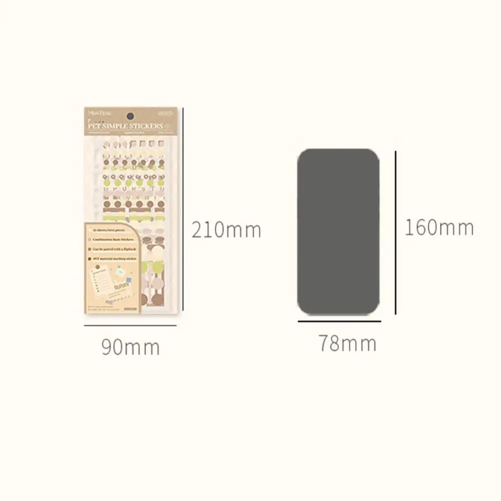 12Pcs/bag Cute Decorative Basic Alphabet Stickers Set Stationery DIY Sticker Label School Supplies Scrapbooking Sticker Keyboard