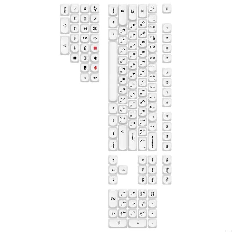 

2026 New PBT Keycaps 129Keys For Mechanical Keyboards Backlight Keycaps