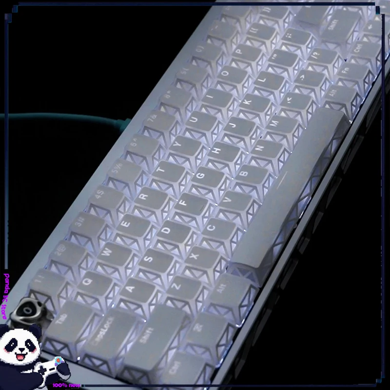 Yuguang Hollow White Legend Backlit Keycaps, PBT+PC Custom OEM Profile, Compatible With Magnetic Switch Keyboard Night Demon