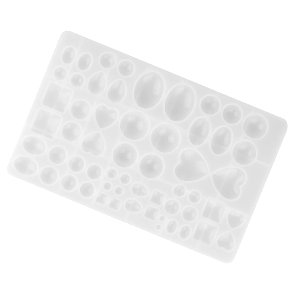 

Silicone Earring Pendant Jewelry DIY Molds Heart Gemstone Mold Reusable Flexible Craft Supplies Accessories Making Tools