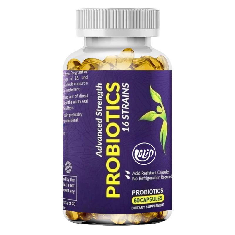 Probiotics 30 Billion CFU and 16 Strains - Capsules of Bifidobacterium Lactobacillus - Intestinal Digestive Health Supplements