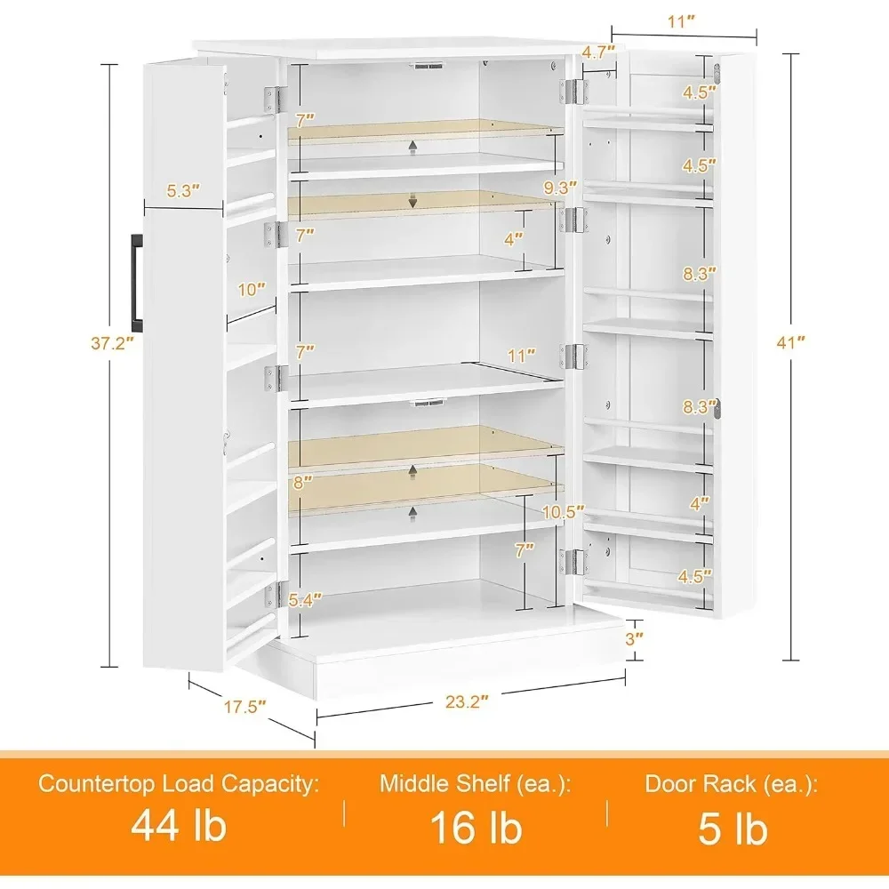 Kitchen Pantry Storage Cabinet, 41