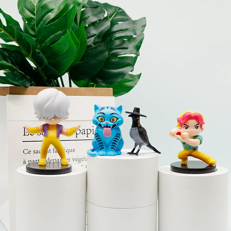 10pcs Anime Demons Hunters Figure Rumis Miras Zoeys Tiger Figurine Toy Desk Decoration Statues Ornament Birthday Gift For Ki