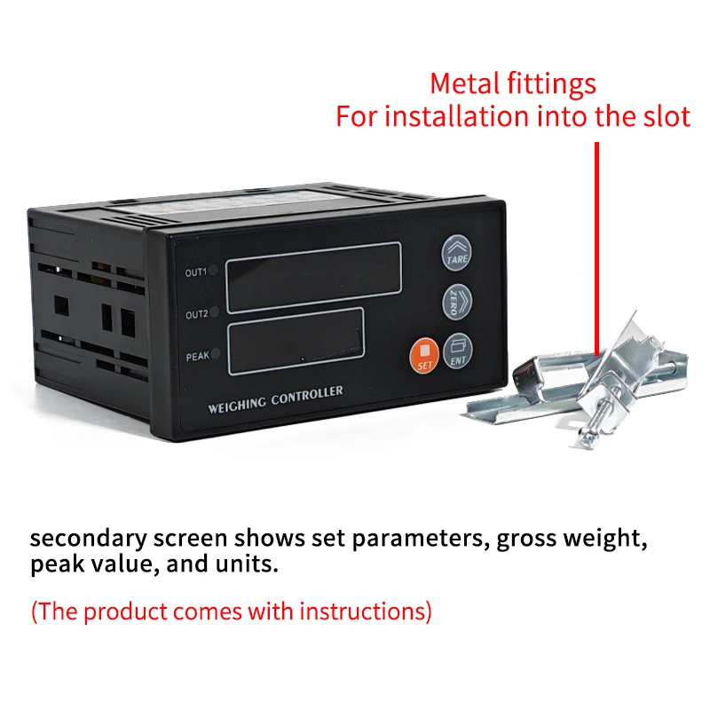 KV-3A Load Cell Indicator Peak Valley Data Acquisition Two Sets of Alarm Switches One-Click Reset Weighing Sensor Display