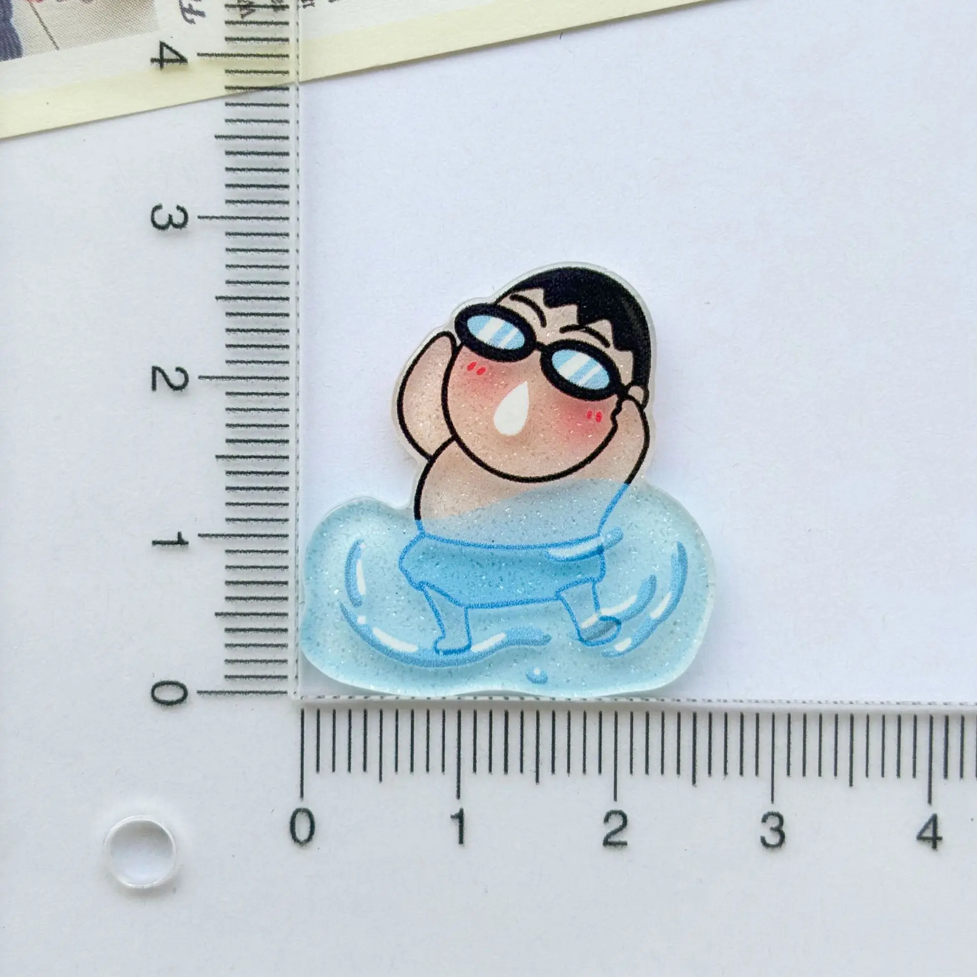 10Pcs/set Cartoon Crayon Shin-chan Acrylic Brooches Kawaii Cute Girl Heart Cute Brooch Badge DIY Jewelry Pins Hair Trinket