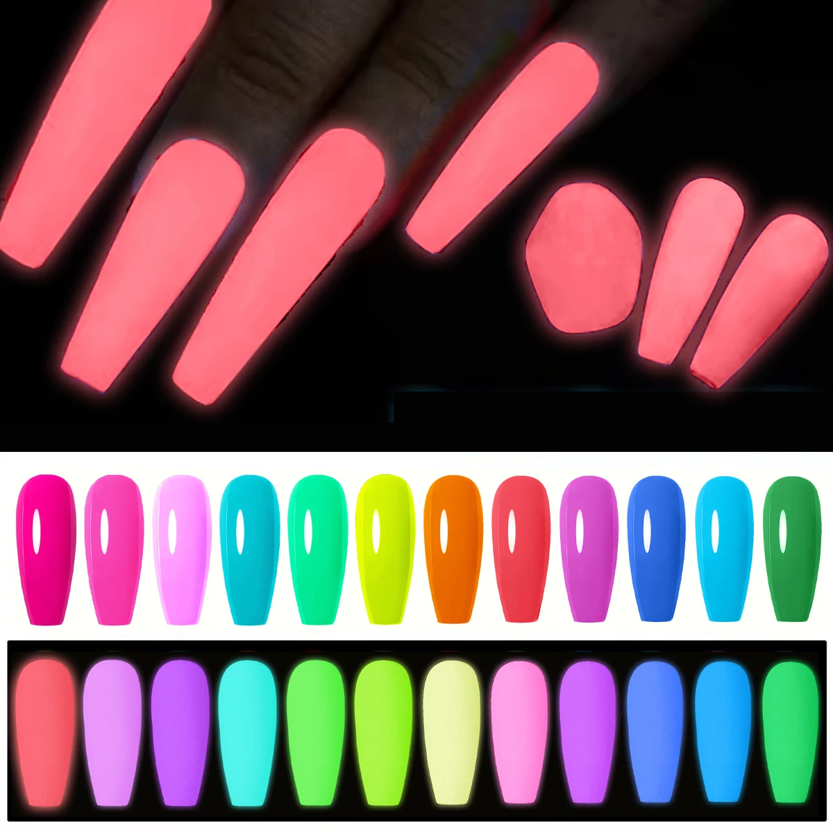 Esmalte de uñas luminoso fluorescente neón, gel UV luminoso, esmalte de uñas extraíble, esmalte semipermanente, salón de uñas DIY, 7ML