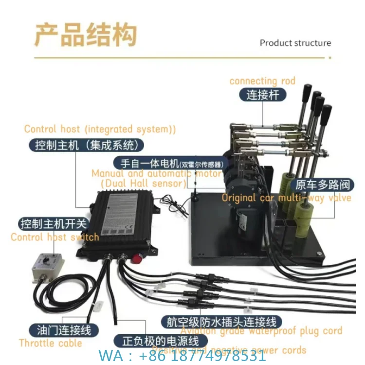 IP68 Protection 50-500m Range 4 Joysticks for Crane Truck Proportional Remote Control Wireless Remote Controller with
