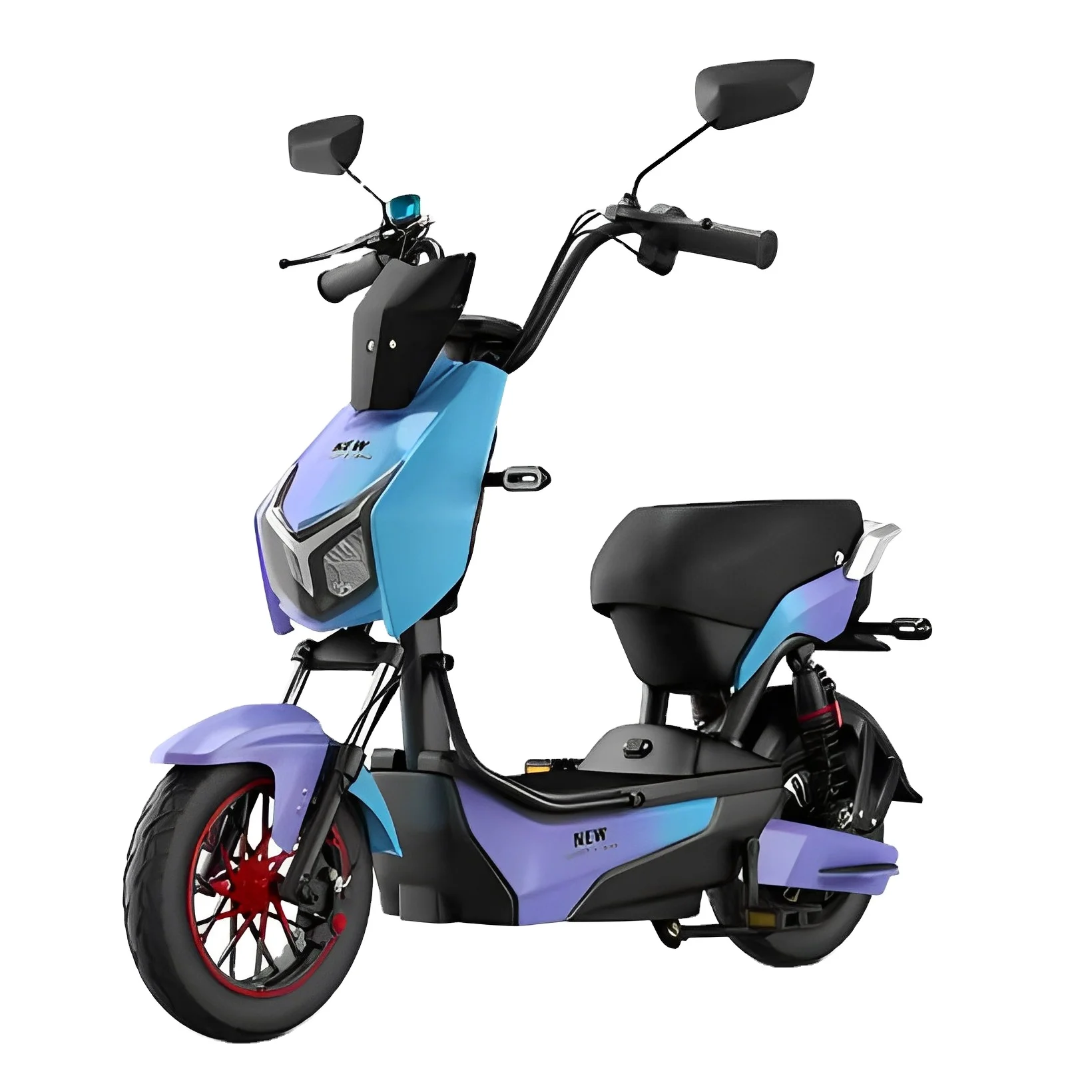 

1000W Electric motorcycle with two pedals assisted lead acid battery electric moped scooter