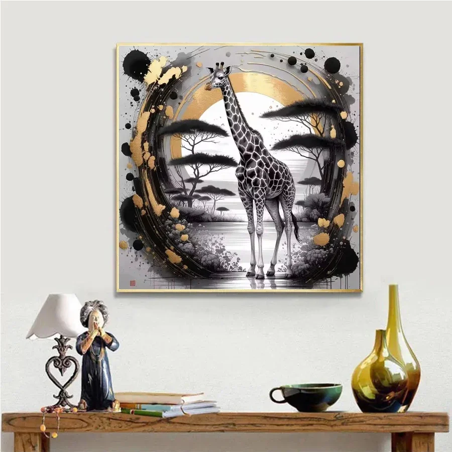 Bird Deer Animal Diy Diamond Painting Elephant Wolf Lion Picture of Rhinestones Diamond Embroidery Giraffe 5D Mosaic Wall Decor