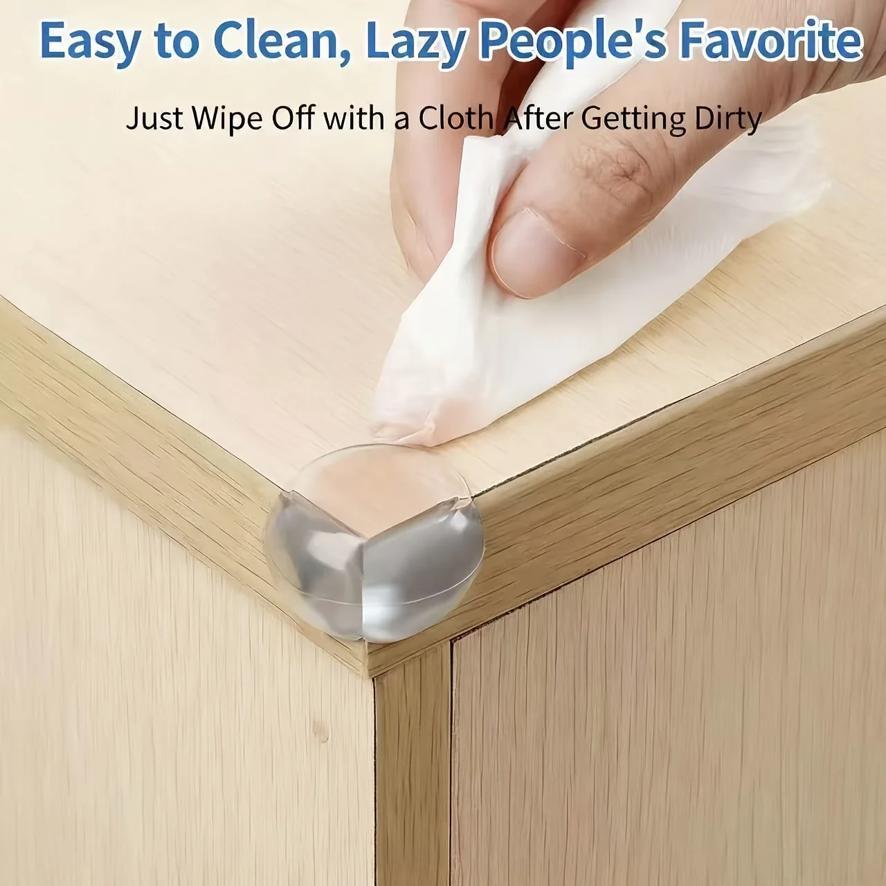 Silicone Corner Guards for Table & Chair Edges - Clear Baby Proofing Bumpers, Child Safety Protection Padding for Sharp Corners