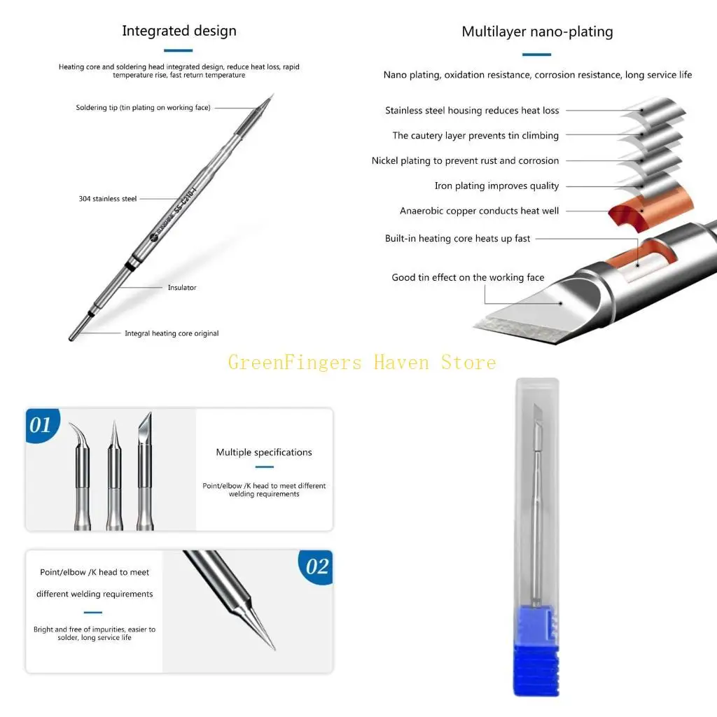 F68D C210 การบัดกรีปลาย JBC C210 T210 T26 T26D S21 Welding Table Tips Tips Fast