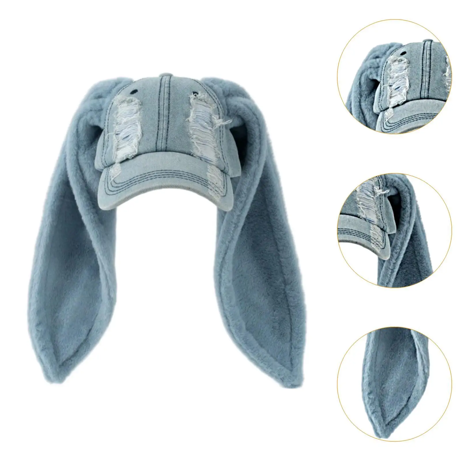 قبعة بيسبول نسائية مع أذن أرنب طويلة قابلة للتنفس، قبعة أذن أرنب عالمية مناسبة لعطلة النشاط والحفلات الصيفية