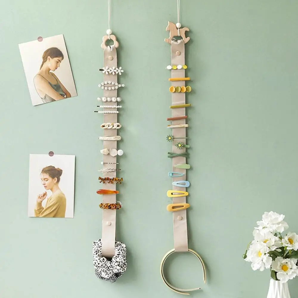 Pendentif bijoux bandeau en bois épingle à cheveux organisateur pinces à cheveux cintre pinces à cheveux support de rangement support d'arc de cheveux