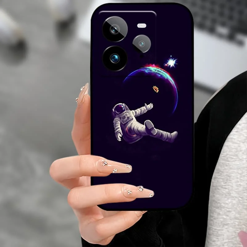 ل Realme GT7 Pro حافظة بولي يوريثان سيليكون لينة الغطاء الخلفي ل Realme GT7 برو 5G جراب هاتف واقية قذيفة سوداء RealmeGT7Pro الوفير #4