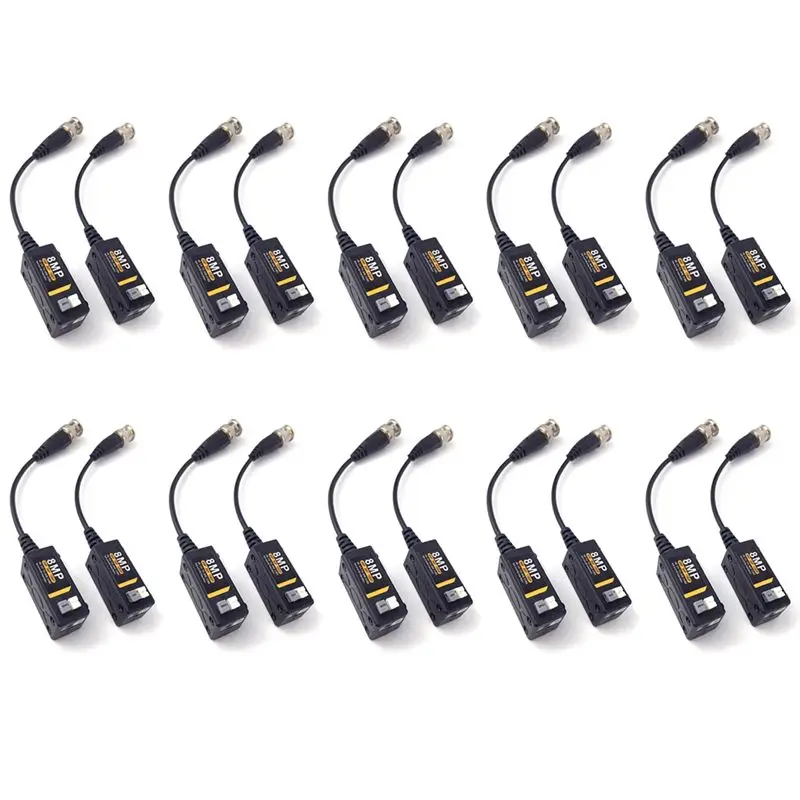 b16c-10-paires-de-baluns-video-hd-bnc-8mp-1080p-720p-emetteurs-recepteurs-utp-cat5-pieces-et-accessoires-hd-cvi-tvi-ahd-pour-camEra