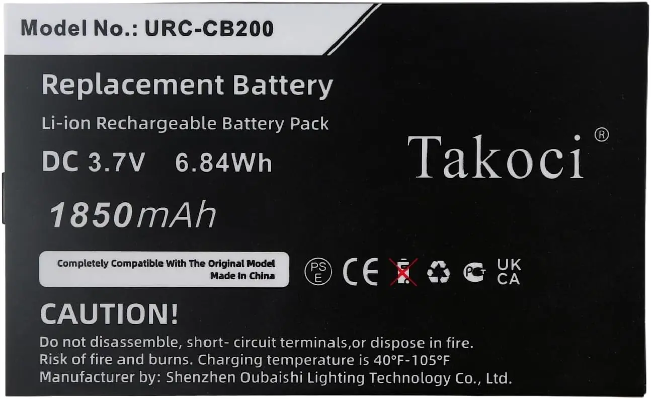 Replacement Battery for Sonos  CB200, CB200WR1, Controller 200, Controller CB200, Controller CR200, CR200 01000000118