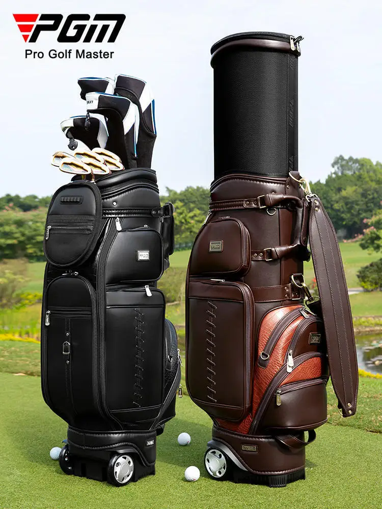

PGM Profession Golf Telescopic Standard Bag Tugball Bag Durable Hard Shell Multifunctional Ball Pack Microfiber Leather QB044