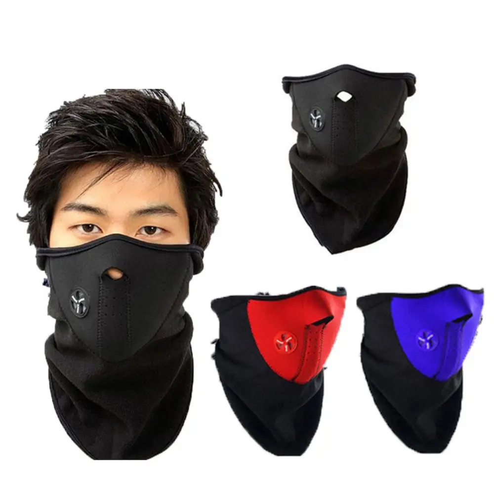 Winter Plush Fleece Scarf Warm Thermal Cycling Bandana Windproof Neck Gaiter for Men Women