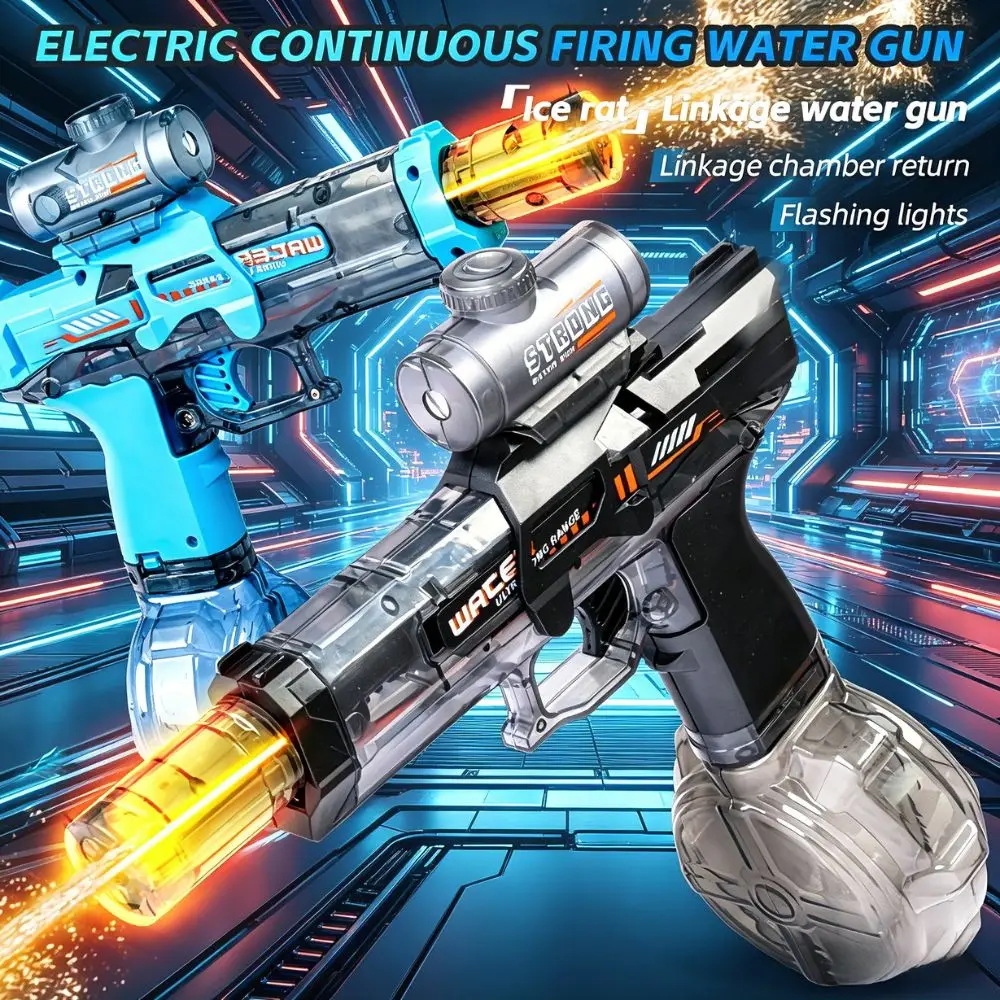 

KAVOWORLD High Power Electric Water Blaster Toy Fully Automatic Fights Toy Water Pistol Long Range Water Gun Enthusiasts Gifts