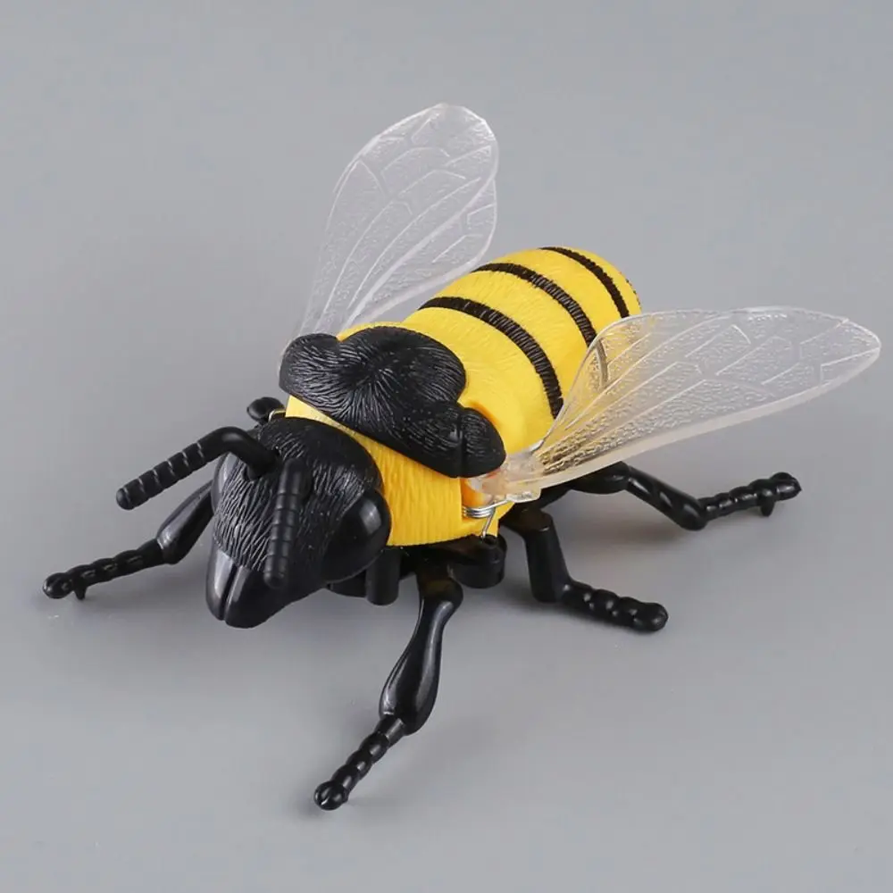 Insetto a carica manuale: modello realistico di scarabeo cicada in plastica, simulazione di insetto a catenella a spirale
