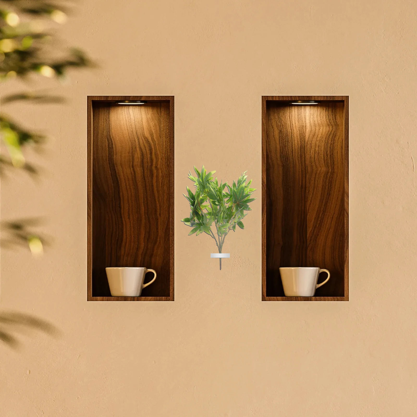 

2Pcs Simulation Maple Leaf Plant Artificial Green Leaves for DIY Flower Arrangement Home Garden Decor Artificial Plant