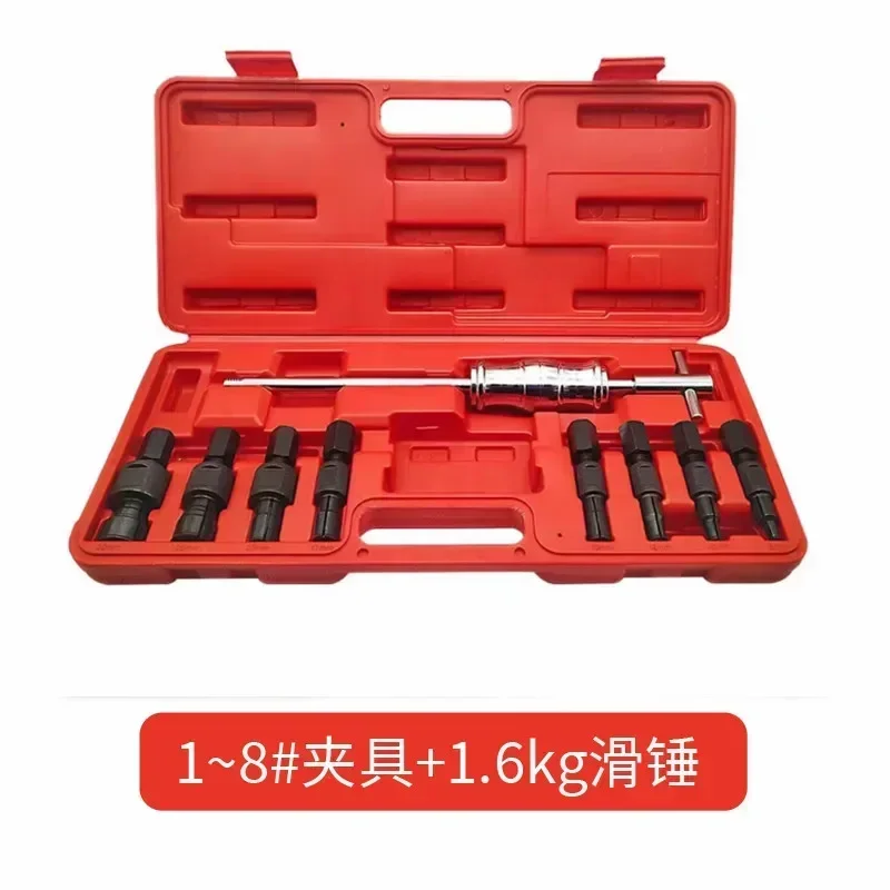 9-piece Inner Bearing Sliding Hammer Puller Auto Repair Inner Hole Puller Flower Drum Bearing Removal Tool