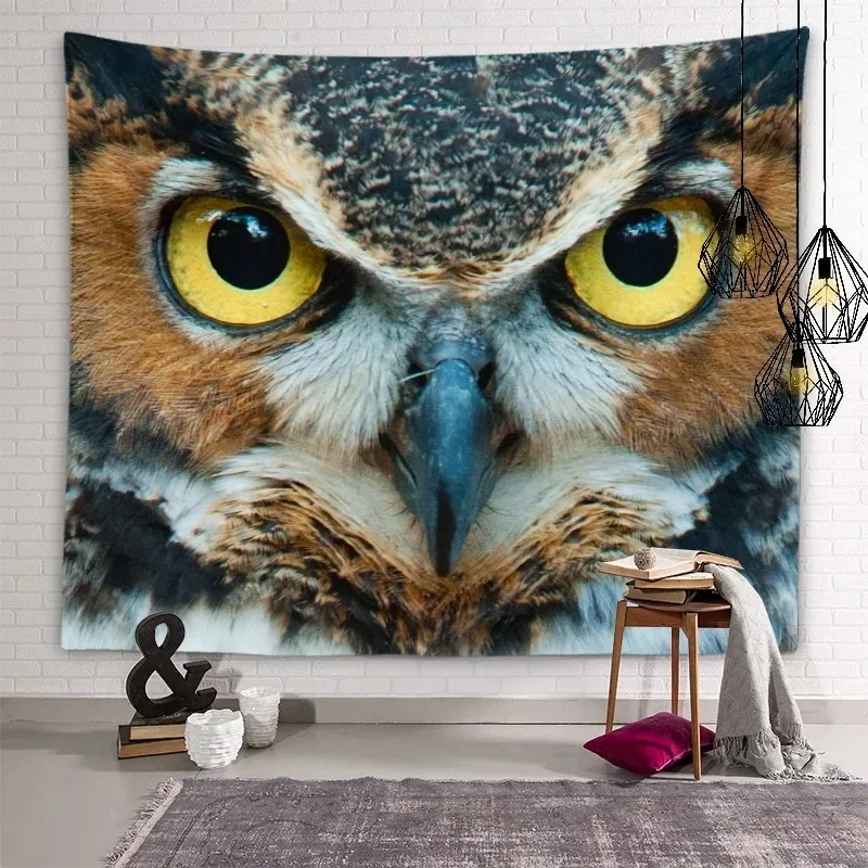 Kawaii Owl Wall Decor Tapestry Home Living Room Tapestry